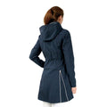 Navy - Side - HyFASHION Womens-Ladies Synergy Raincoat