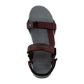 Dark Grey-Pompeian Red - Side - Craghoppers Mens Locke Sandals