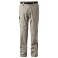 Taupe - Front - Craghoppers Mens Kiwi Convertible Trousers