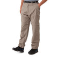 Taupe - Back - Craghoppers Mens Kiwi Convertible Trousers