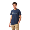 Navy - Back - Craghoppers Mens Mightie Circle T-Shirt