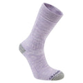 Brushed Lilac-Soft Grey Marl - Front - Craghoppers Womens-Ladies Trek Socks