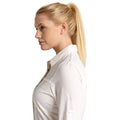 Sea Salt White - Close up - Craghoppers Womens-Ladies Pro IV Long-Sleeved Shirt
