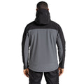 Carbon Grey-Black - Back - Craghoppers Mens Expert Active Contrast Hooded Soft Shell Jacket