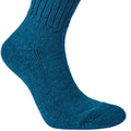 Poseidon Blue Marl - Side - Craghoppers Womens-Ladies Laugton Wool Hiking Socks