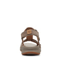 Taupe - Side - Clarks Womens-Ladies Un Adorn Vibe Leather Sandals