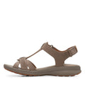Taupe - Lifestyle - Clarks Womens-Ladies Un Adorn Vibe Leather Sandals