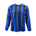 Royal Blue-Black - Front - Carta Sport Unisex Adult Newcastle Vertical Jersey Football Shirt