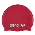 Red - Front - Arena Childrens-Kids Classic Silicone Swim Cap