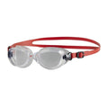 Lava Red-Clear - Front - Speedo Childrens-Kids Futura Classic Swimming Goggles