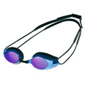 Black-Blue-Multicoloured - Front - Arena Unisex Adult Tracks Mirror Swimming Goggles