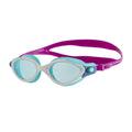 Diva Blue-White-Peppermint - Front - Speedo Womens-Ladies Biofuse Flexiseal Swimming Goggles