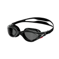 Black-White-Smoke - Front - Speedo Mens Biofuse Swimming Goggles