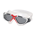 White-Grey-Red - Side - Aquasphere Unisex Adult Vista Swimming Goggles