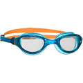 Blue-Orange-Clear - Back - Zoggs Childrens-Kids Phantom 2.0 Swimming Goggles