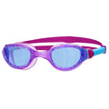 Purple-Aqua Blue-Tint - Front - Zoggs Childrens-Kids Phantom 2.0 Swimming Goggles