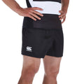 Black - Side - Canterbury Mens Professional Polyester Shorts