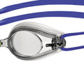 White-Clear-Blue - Side - Arena Unisex Adult Tracks Clear Swimming Goggles