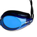 Blue-Black - Side - Arena Unisex Adult Tracks Clear Swimming Goggles