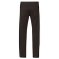 Black - Back - D555 London Mens Mario Bedford Cord Trousers With Belt
