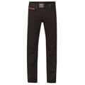 Black - Front - D555 London Mens Mario Bedford Cord Trousers With Belt