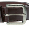 Brown - Back - D555 Mens Archie Antique Buckle Belt