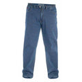 Blue - Front - D555 London Mens Kingsize Bailey Elasticated Waist Jeans
