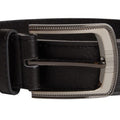 Black - Back - D555 Mens Samuel Kingsize Bonded Leather Belt