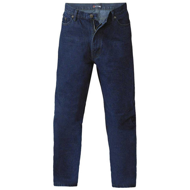 Indigo - Front - Duke Mens Rockford Comfort Fit Jeans