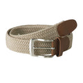 Stone - Front - D555 Mens Frank King Size Stretch Braided Belt