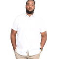 White - Side - D555 Mens Delmar Kingsize Short Sleeve Classic Regular Shirt
