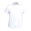 White - Front - D555 Mens Delmar Kingsize Short Sleeve Classic Regular Shirt