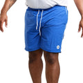 Blue - Back - D555 Mens Yarrow Full Length Swim Shorts