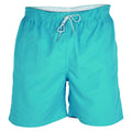 Blue - Side - D555 Mens Yarrow Full Length Swim Shorts
