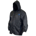 Black - Side - D555 Mens Zac Kingsize Packaway Weather Proof Rain Jacket