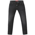 Grey - Front - D555 Mens Benson Stretch Tapered Jeans