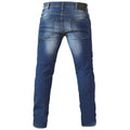 Dark Blue Stonewash - Side - D555 Mens Ambrose Stretch Tapered Jeans