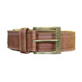 Tan - Front - D555 Mens Dylan Leather Belt