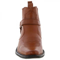 Tan - Pack Shot - US Brass Mens Eastwood Cowboy Ankle Boots
