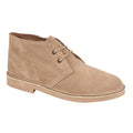 Stone - Front - Roamers Adults Unisex Real Suede Unlined Desert Boots