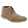 Sand - Front - Roamers Mens Real Suede Classic Desert Boots