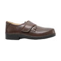 Black - Side - Roamers Mens Extra Wide Fitting Touch Fastening Casual Shoes