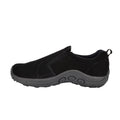 Black - Lifestyle - PDQ Womens-Ladies Real Suede Ryno Slip-On Casual Trainers