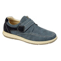 Navy - Front - Scimitar Mens Touch Fastening Casual Shoe