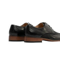 Black - Lifestyle - Goor Mens 4 Eye Leather Lined Brogue Gibson Shoe