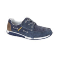 Navy - Front - R21 Mens Boat Shoes