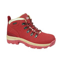 Maroon - Front - Johnscliffe Womens-Ladies Trek Leather Hiking Boots