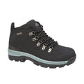 Black - Front - Johnscliffe Womens-Ladies Trek Leather Hiking Boots
