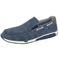 Navy - Front - R21 Mens Boat Shoes
