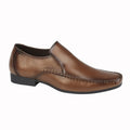 Brown - Front - Route 21 Mens Loafers